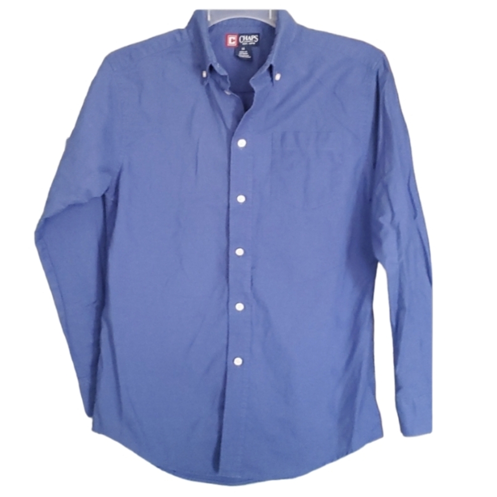 Chaps Boys Blue Long Sleeve‎ Buttondown Shirt Size 14